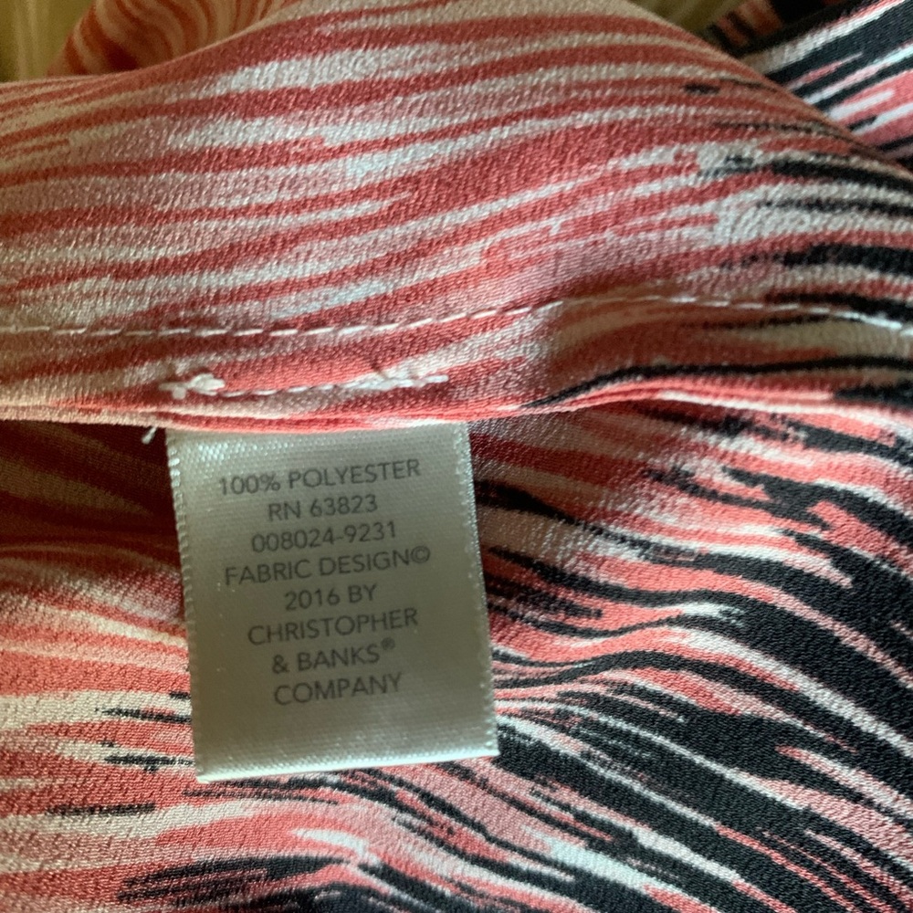 CJ Banks Printed Long Sleeve Shirt - Picture 7 of 8